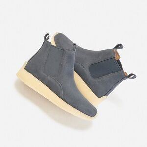 Kith x Ronnie Fieg for Clarks Season 2 Radlett in Asteroid Blue Suede Leather
